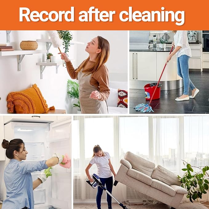 ADHD Cleaning Planner, Editable Cleaning Planner DIY Organizing Planning Notebook for Adults Home Family Daily Tasks Chart