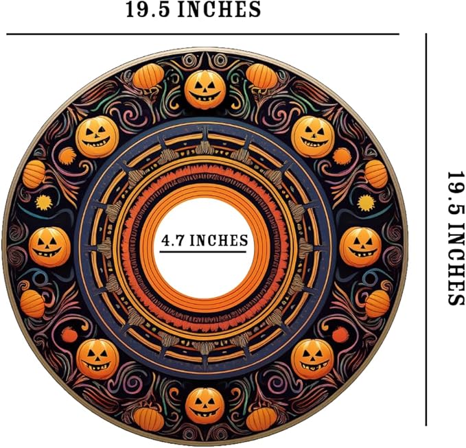 Designer Cover for Wheelchair Wheels, Enhances Aesthetics, Easy Install/Remove, Lightweight, New Matt Finish (Playful Pumpkin)
