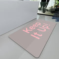 Bath Mat, Bathroom Mat Rugs Super Absorbent Shower Mats Non Slip Quick Dry Thin Rubber Mats for Bathroom Floor Fit Under Door, Shower Rug for Bathtub, Shower, Beige