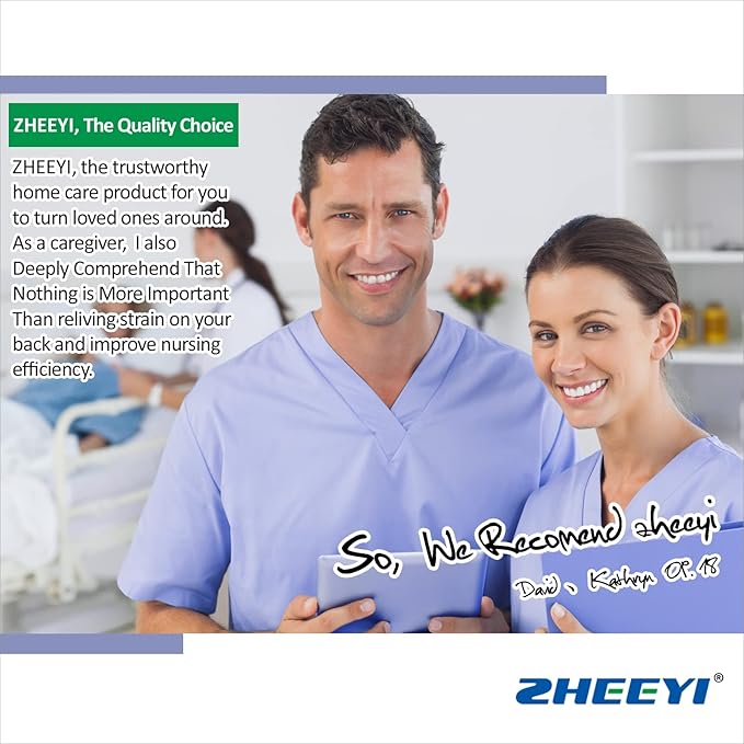 Positioning Bed Pad with Reinforced Handles 43" x 36" Patient Transfer Sheet Aid Assistant for Body Lifting, Turning, Repositioning, for Elderly, Incontinence, Caregiver, Gray