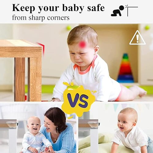 12 Pack Corner Protector for Baby, Clear Corner Protectors, Furniture Corner Guard & Edge Safety Bumpers to Cover Sharp Furniture & Table Edges