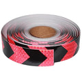 Red and Black Reflective Tape 2 inch X 166 feet, Outdoor Waterproof Hazard Conspicuity Warning Industrial Marking Tape