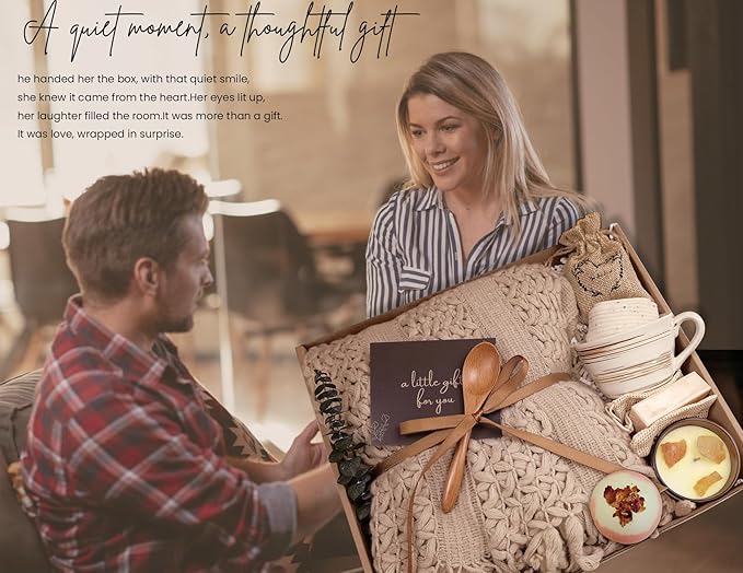 Cozy Care Package for Women – Warm & Comforting Thinking of You Gift Box for Birthday,BES Friend Gift, Get Well Soon, Sympathy, Self Care,Cancer Care & Encouragement(TAN)