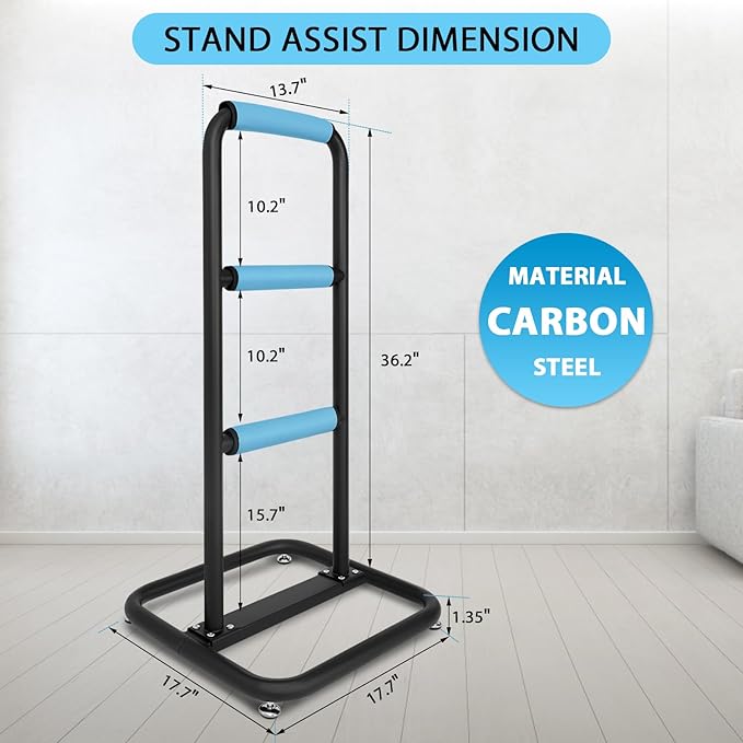 Chair & Couch Stand Assist bar, Stand Assist Rail with Non-Slip Covers,Chair Sofa Stand sssist for Seniors, Standing aids & Supports Assist Devices