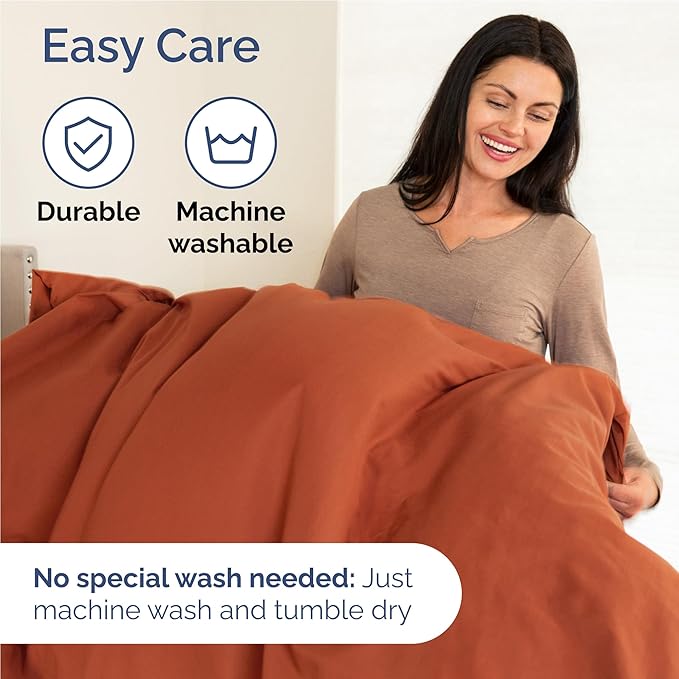 Full 6 Piece Sheet Set - Cooling & Breathable Bed Sheets - Hotel Luxury Bed Sheets for Women, Men, Kids & Teens - Bedding with Deep Pockets & Easy Fit - Soft and Wrinkle Free - Full Terracotta Sheets