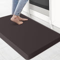 KitchenClouds Kitchen Mat Cushioned Anti Fatigue Rug 20"x32" Waterproof, Non Slip, Standing and Comfort Desk/Floor Mats for House Sink Office (Chocolate)