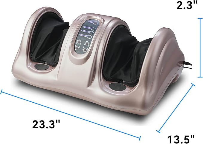 FLEXISPOT Premium Shiatsu Foot Massager with Remote Control – Deep Kneading & Rolling Therapy for Feet, Ankles, Calves, and Legs – Pain Relief & Circulation Booster for Home and Office (Rose Gold)