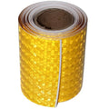 Yellow Reflective Tape 4 inch, Outdoor Waterproof Hazard Conspicuity Warning Industrial Marking Tape (10 feet)