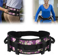 supregear Gait Belt - Anti-Slip Transfer Aid with 7 Handles and Quick-Release Buckle, Perfect for Senior Care, Floral Purple