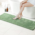 MIULEE Sage Green Bathroom Runner Rug 24x60 Inches, Long Bath Mat for Bathroom Floor Bathtub Showers, Machine Washable Absorbent Microfiber Carpet with TPR Anti-Slip Back