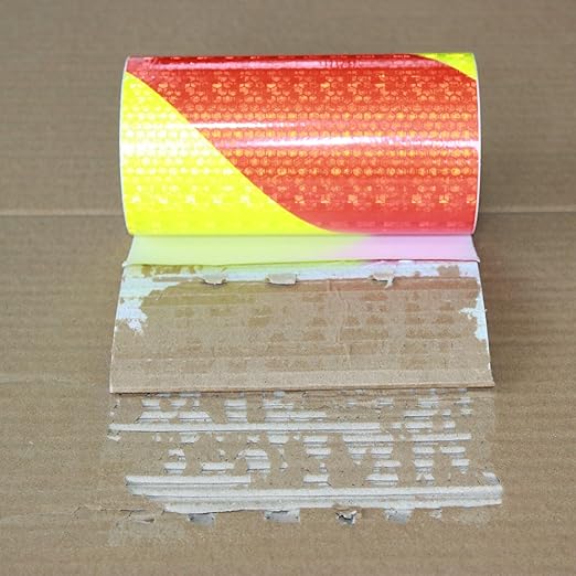 Reflective Tape 6 inch X 10 feet, Outdoor Waterproof Hazard Conspicuity Safety Warning Industrial Marking Tape