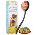 Self Tanning Lotion Applicator for Back – 17" Ergonomic Silicone Handle for Hard-to-Reach Areas – Self Tanner Back Applicator Pad + Exfoliating Pad for Smooth, Even Application