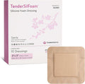 Bordered Silicone Foam Bandages - 10 3x3 Sterile Silicone Foam Dressings for Wound Care, & Dressings - Absorbent Bed Sore Protectors - Good for Sensitive Skin