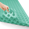 Yimobra Non Slip Bathtub Mat 40 x 16 Inch, Extra Long Shower Mat with Drain Holes, Machine Washable Baby Bath Mats, Strong Suction Cups for Bathroom Floor, MARRS Green