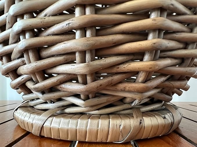 PFLife: Wicker Umbrella Stand Indoor, Umbrella Holder for Entryway, Natural & Handmade Rattan Umbrella Stand for Storing Umbrellas, Walking Sticks & Walking Canes, Drip Tray, Mudroom