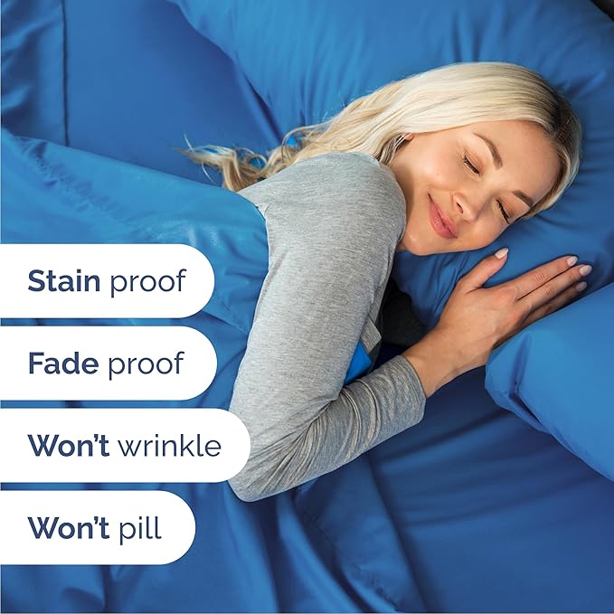Queen 6 Piece Sheet Set - Cooling & Breathable Bed Sheets - Hotel Luxury Bed Sheets for Women, Men, Kids & Teens - Bedding w/Deep Pockets & Easy Fit - Soft & Wrinkle Free - Queen Royal Blue Sheets