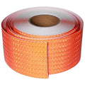 Industrial Reflective Tape Orange 4 inch Wide, Outdoor Waterproof Hazard Conspicuity Safety Marking Tape (166 feet)
