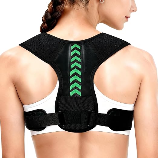 Posture Corrector for Women and Men, Adjustable Back Brace Posture Corrector for Upper & Mid Spine Support, Breathable Back Brace for Improving Neck, Shoulder and Back Posture Pain Relief