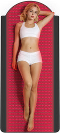 Full Body Red Light Therapy Mat, 71"x33" Infrared Light Therapy Blanket with 1380 LEDs (660nm & 850nm) for Muscle Recovery, Pain Relief & Sleep Improvement