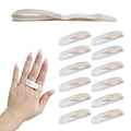 12 Pack Buddy Tape Finger Straps with Padded No-Slip Hook and Loop - Washable and Reusable Buddy Straps for Fingers Solution To Be Used as Finger Buddy Straps (Beige)