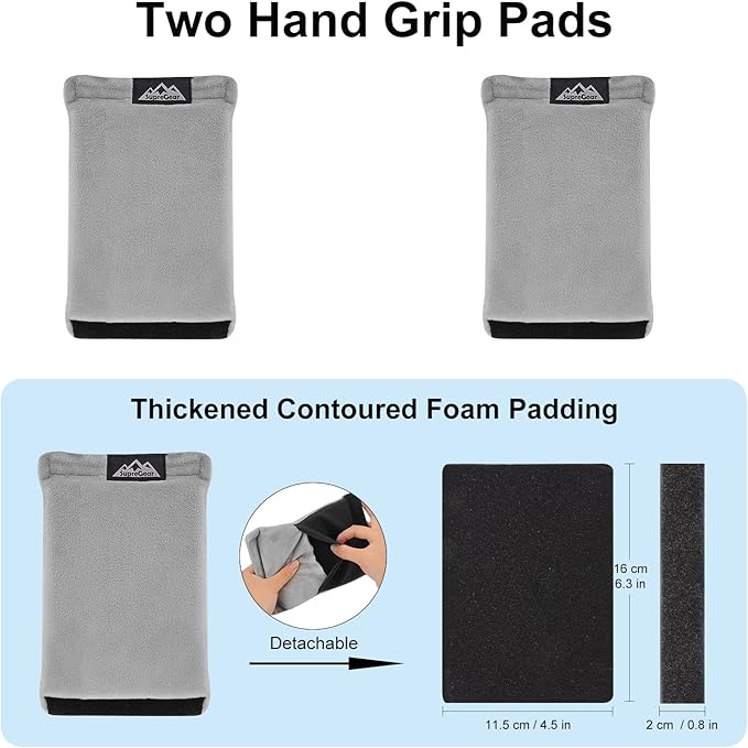 supregear Walker Hand Grip (2 Pack) - Soft Padded Handle Cushions Covers - Comfortable Padding for Walker Rollator Wheelchair - Non-Slip Senior Elderly Grippers