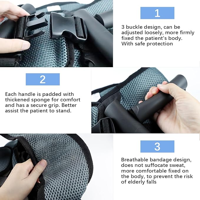 Transfer Belt with Leg Loops, Durable and Wear Resistant Geriatric Walking and Toddler Belt, Medical Nursing Safety Gait Assist Device for Bariatrics Pediatric Elderly Occupational Supplies