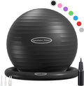 Fitvids Anti-Burst and Slip Resistant Exercise Yoga Fitness Birthing Ball with Quick Pump, 2,000-Pound Capacity, Multiple Colors and Sizes