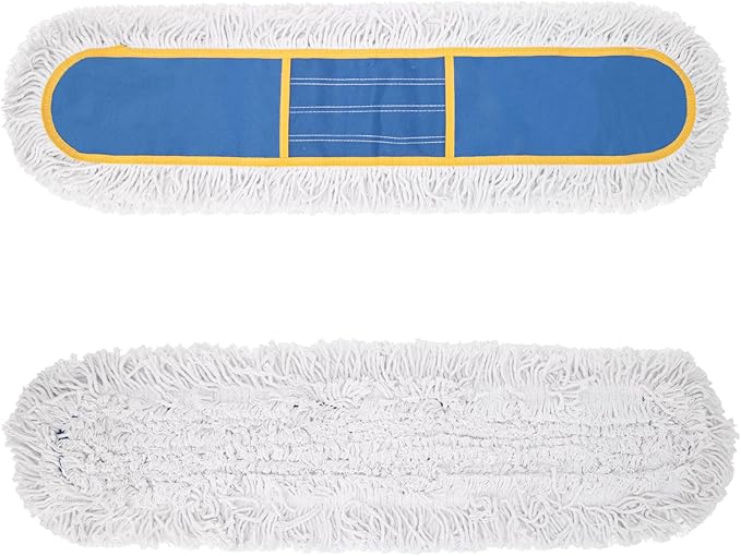 36" Commercial Dust Mop Replacement Heads,2 Pack Reusable Industrial Dust Mop Pads, Washable Cotton Dust Mop Refill for Floor Cleaning & Janitorial Supplies,Only Fits:B0D7MLVMZT,B0DZ2HZD35,B0FHHLCXZ9