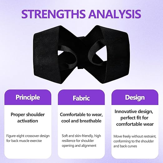 Posture Corrector for Women and Men, Adjustable Back Brace Support for Scoliosis, Hunchback Correction, Upper Spine & Shoulder Pain Relief (Large)