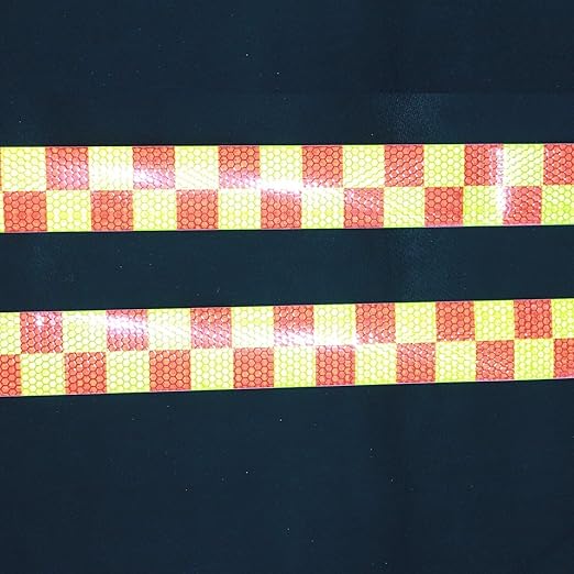 Reflective Tape 2 inch X 66 feet X 10 Rolls, Outdoor Waterproof Hazard Conspicuity Warning Marking Tape for Cars Trucks