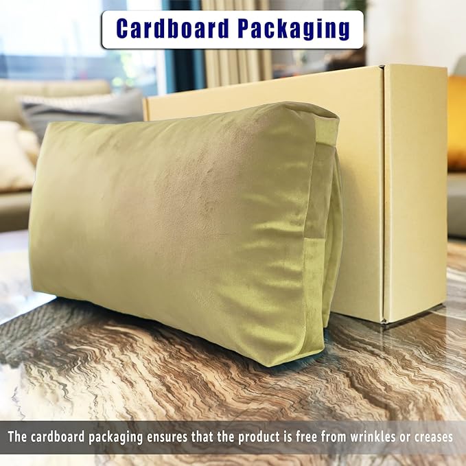 Non-Slip Head Pillow for Recliners - Neck Support Cushion with Velvet Cover for Pain Relief at Home, Office and Travel (Beige)