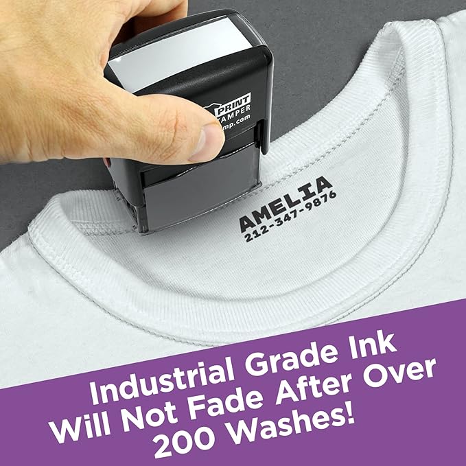 PermaPRINT Clothing Stamper with Black Ink