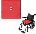 One Direction Tubular Seat Cushion with Handles for Fall Prevention,Non Slip Seat Cushion for Elderly/Disabled in Chair/Wheelchair,17"x17" (Red-Without Handles)