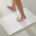 Bathroom Rugs Non Slip Washable, Super Absorbent Thin Bath Mat Small Quick Dry Low Pile Bathroom Rug, White 16"x24" / 1'4" x 2'