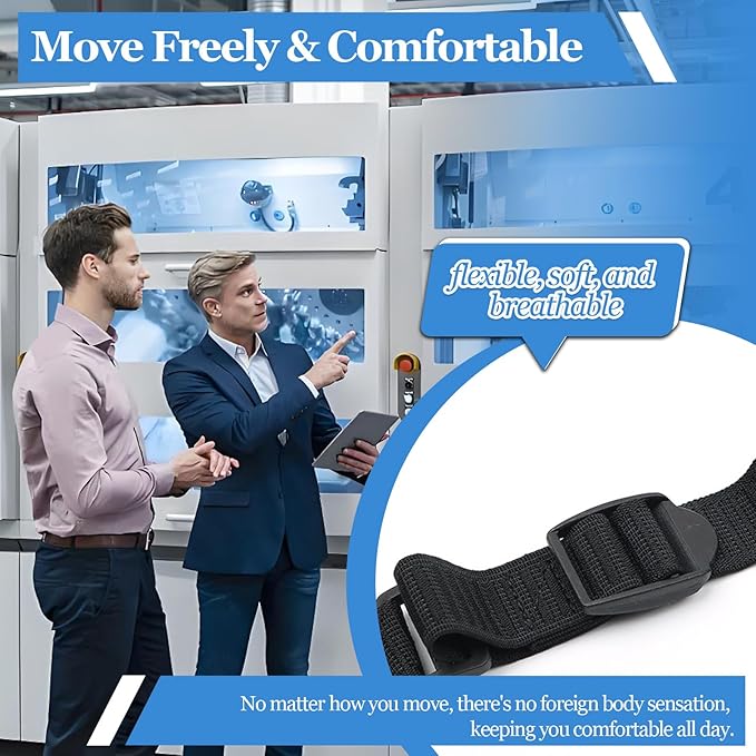 STAY GENT Y-Style Shirt Stays For Men with Non-Slip Locking Clamps and Adjustable Elastic Straps