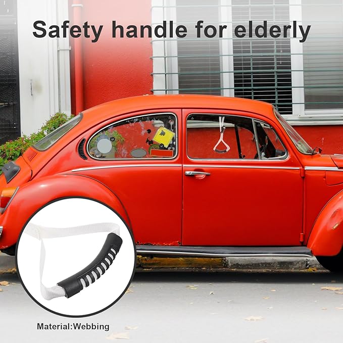 Car Door Assist Handle Strap for Elderly and Disabled Portable Ergonomic Lift Aid for Vehicle and Bed Support Install Grab Bar for Safe and Exit