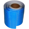 Blue Reflective Tape Outdoor Waterproof 8 inch High Visibility Hazard Conspicuity Safety Industrial Marking Tape (66 feet)
