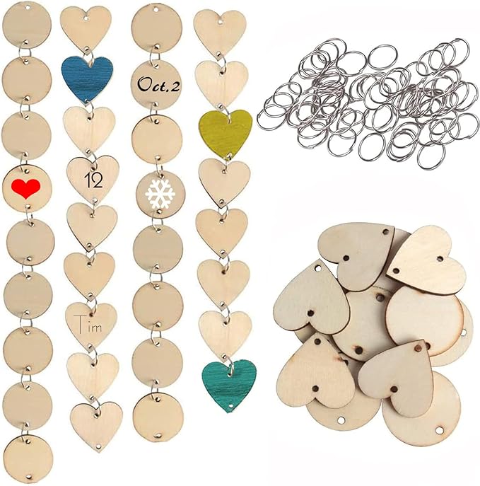 Christmas Gifts for Mom Grandma from Daughter Son - Wooden Family Birthday Reminder Calendar Board Ornament, Birthday Plaques Wall Hanging Tags, Best Present Name Tags for Christmas/Birthday