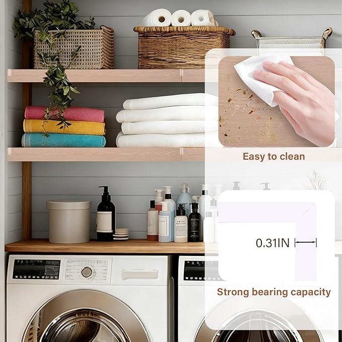 Wire Rack Covers, 33*16 Inch Shelf Covers for wire Shelving, Easy to Cut Closet Wires Shelf Cover-0.31 inch Thick(Not Wood) Moisture Resistant Durable Shelves Cover, Easy Install for Pantry, Kitchen