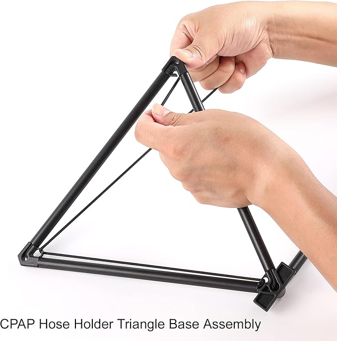 LONYEON CPAP Hose Holder - CPAP Hose Hanger for Bed Avoid Tangling and Prevent Blockage,Keeps The Air Hose Up and Away from Your Face and Arms to Make You Sleep Better,Black