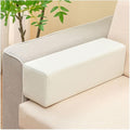 Couch Arm Rest Pillow, High Density Foam Armrest Cushion Removable Pillowcase Washable Elbow Support, Thicken High Density Foam Pad for Recliner Sofa, Bed, Armchair(Off-white,37.4X5.9X4.7in)