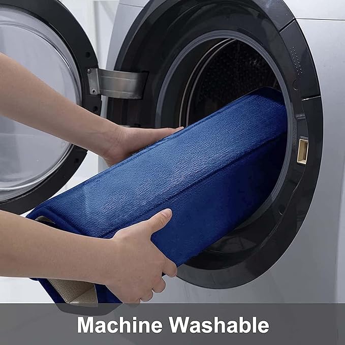 Buganda Memory Foam Bath Mat, 70" x 46", Ultra Soft and Non-Slip Bathroom Rugs, Water Absorbent and Machine Washable Bath Rug Runner for Bathroom, Shower, and Tub, Navy Blue