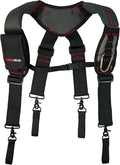 KUNN Gel-Padded Tool Belt Suspenders for Construction Work - Comfortable Support for Carpenters,Electricians & DIY