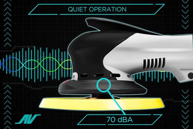 AirVANTAGE 5" Palm-Style, 2nd Generation Advanced Electric Sander Non-Vacuum with Low-Profile Pad (3/16- PSA Vinyl)