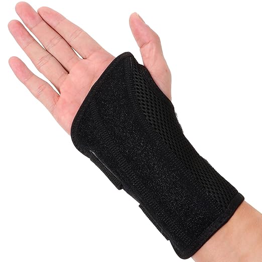 Adjustable Wrist Brace for Carpal Tunnel and Breathable Double Compression Support Splint with Straps for Left Right Hand Comfortable Arm Wrap for Sprains and Tendon