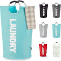 Caroeas 90L Laundry Basket (13 Colors), Waterproof Laundry Hamper, Laundry Bag with Padded Handles, Clothes Hamper Stands Up Well, Collapsible Laundry Basket Easy Storage
