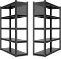 2 Sets Storage Shelves with Pegboard,72“*48" Wide 24”Heavy Duty Garage Shelving Units and Storage,Metal Shelving Adjustable Shelves,Garage Storage Rack,Industrial Utility Organization