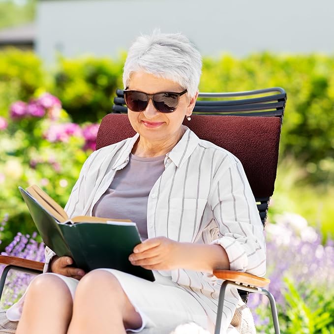 Wesiti Recliner Foot Pillow Cushion High Resilience Sherpa Memory Foam Bolster Sleeping Rest Multipurpose Half Roll Leg Pillow Suitable for Bed Chair Sofa Headrest Back Lumbar Leg Support(Wine Red)