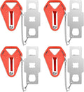 Travel Door Lock for Hotel Rooms Apartment Locks Home Security Defender Door Lock Latch Extra Door Locker from Inside Portable Lock for Door Security Travel Gifts Must Haves Essentials (4 Pack, Red)