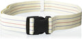 Gait Belt with Plastic Buckle by LiftAid - Transfer and Walking Aid with Belt Loop Holder for Assisting Therapist, Nurse, Home Care - 60"L x 2"W (Beige)
